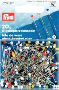 Prym - Glaskopf-Stecknadeln -  Bunt - 20 g 